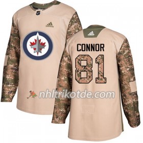 Winnipeg Jets Trikot Kyle Connor 81 Adidas 2017-2018 Camo Veterans Day Practice Authentic - Herren